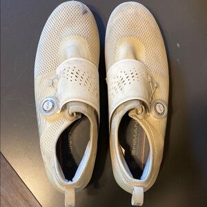 Shimano Kids Cycling Shoes - Cream